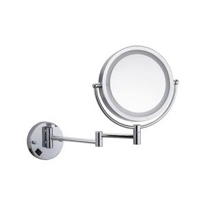 USB Rechargeable Cordless Wall Mounted Dual Arm <b>LED</b> Magnifying 8" Bathroom Cosmetic Vanity <b>Mirror</b> - Product Image 1