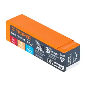 ดอกสว่าน HSS รุ่น BOX 5 ขนาด 5/16 นิ้ว ตราทรูซิลเวอร์ สำหรับงานโลหะ ยี่ห้อ TRUPER - Product Image 2