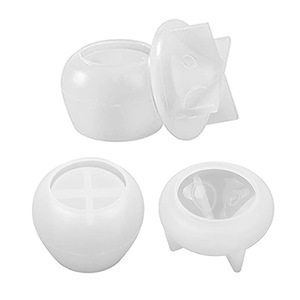 BPA 무료 DIY 저장 상자 뚜껑 버섯 상자 실리콘 수지 금형 3D 보석 용기 실리콘 항아리 금형 뚜껑 - Product Image 3