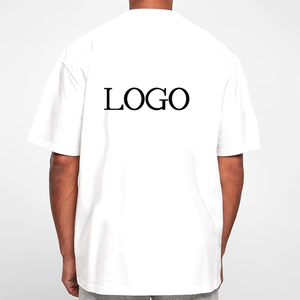 Wholesale Designer Plus Size Men's Shirts Drop Shoulder Oversized T-shirt Heavy <b>Weight</b> Cotton <b>Blank</b> Boxy T Shirt For Men - Product Image 3