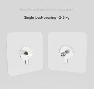 Crochets muraux autocollants transparents en acrylique durable, imperméables, extra épais, pour cuisine, salle de bain, garage, outils - Product Image 4