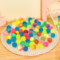 Jouets promotionnels, balles élastiques pour enfants, balles rebondissantes en caoutchouc de 27 mm, jouet rebondissant pour distributeur automatique