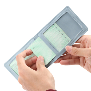 Pratik güvenlik koruma tasarımı mavi PU deri sürüş lisansı kart tutucu seyahat için - Product Image 3