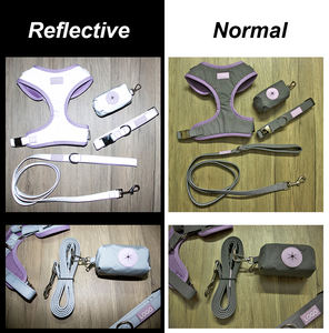 ホットセラーアウトドアトレーニング反射犬用ハーネスセキュリティと保護調節可能なメッシュペットハーネスセット - Product Image 6
