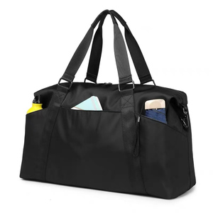 Bolsa de Gimnasio Personalizada de Poliéster, Informal, Impermeable, con Diseño Moderno, para <span class=keywords><strong>Viajes</strong></span> de Fin de Semana, Deportes, Yoga, con Cierre de Cremallera - Product Image 3