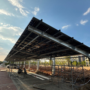 Abri photovoltaïque en acier Keyuan, grande portée en forme de 7, pour usage commercial - Product Image 1