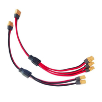 Câble d'extension répartiteur en Y LanLin 12AWG en plastique durable XT60 mâle-femelle (1 vers 3)