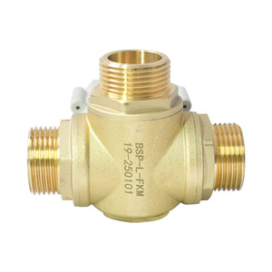 Tonhe <b>Miniature</b> Electric Ball Valve 1 In Brass Three Way T L Type For Water Normal Open Closed Automatic Manual - Product Image 4