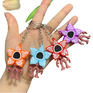 Nuevo Llavero de Goma 3D de Demogorgon, Eleven y Dustin, Muñeco de Dibujos Animados, Colgante Ecológico y Duradero, Juguete al por Mayor - Product Image 1