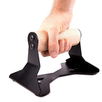 Poignée en hêtre et poignées de push-up à cadre en métal pour usage domestique offrant des exercices de push-up et de handstand