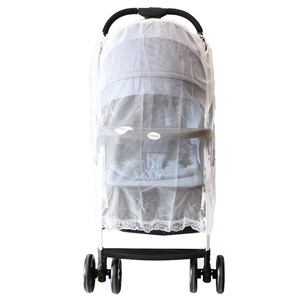 Mosquitera para cochecito de bebé, material de ratán blanco, uso para todas las estaciones, accesorio para cochecito de bebé - Product Image 4