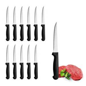 Set di coltelli da bistecca 21 cm in acciaio inossidabile con lame seghettate, prodotto in Italia - Product Image 6