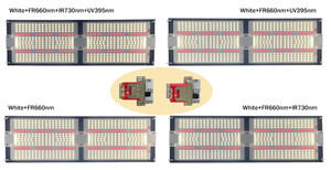 Ekonomik 320W bitki yetiştirme lambaları kurulu Samsung lm301h Evo + Epistar derin kırmızı 660nm + uv ir ayrı ayrı kontrol led ışık büyümek - Product Image 2