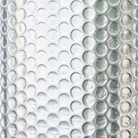 Rouleau de film à bulles double couche 110g de papier d'aluminium 7mic pour l'isolation thermique et l'emballage en entrepôt