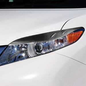 1 Par de Cubiertas Decorativas para Faros Delanteros de Coche, de Fibra de Carbono, para Toyota Sienna LE SE 2011 2012 2013 2014 2015 2016 2017 - Product Image 6