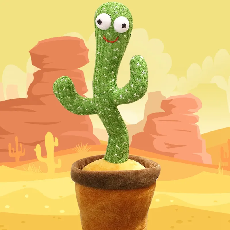 Jouet Cactus qui danse sur mesure, 10 cm, Cactus électrique, apprentissage, vente en gros