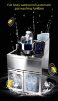 Machine de cuisson commerciale entièrement automatique à agitation planétaire, avec alimentation automatique et stockage des assaisonnements, type wok