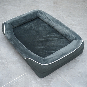 Ortho pä dische Hunde betten für extra große Hunde Wasserdichte <span class=keywords><strong>Memory</strong></span> <span class=keywords><strong>Foam</strong></span> Couch Bequemes Polster-Haustier bett mit abnehmbarem wasch barem Bezug - Product Image 4