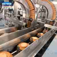 Nouvelle ligne d'emballage entièrement automatique en acier inoxydable 304 pour biscuits, machine à sandwichs à la crème 800-1200 pièces/min pour boulangerie professionnelle
