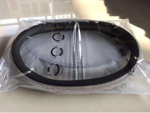 Coprivolante Universale 38cm con Strass Luccicanti, Coprivolante Artigianale con Cristalli <span class=keywords><strong>per</strong></span> Ragazze e Signore - Product Image 6