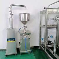 Machine de remplissage semi-automatique pneumatique en acier inoxydable pour aliments, produits chimiques, huiles, miel, pâte de tomate, crème, beurre de cacahuète