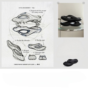 Sandales tongs homme style 2026, nouvelle collection été, antidérapantes, respirantes, à semelle épaisse en EVA, avec bride de cheville, chaussures de plage - Product Image 3