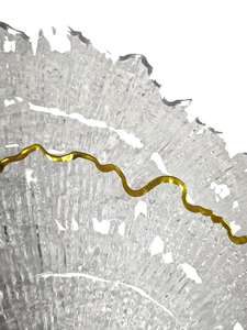 Piatto <span class=keywords><strong>di</strong></span> <span class=keywords><strong>plastica</strong></span> tondo <span class=keywords><strong>trasparente</strong></span> con argento oro Silber cerchione caricabatterie sostenibile per festa nuziale fornisce piatto modello materiale PS - Product Image 4