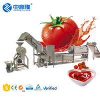 Industriële Tomatenprocesmachine Kleinschalige Sachet Tomatenpuree Maken Machine Ketchup Maken Machine