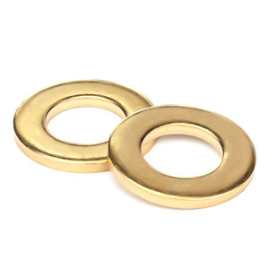 Factory Direct Supply High Quality Brass Washers M3-M20 Various Sizes Flat Plain NINDEJIN HT-CU-98 - Product Image 2