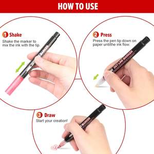 Directo de fábrica 48 colores doble línea brillo metálico contorno rotulador para Navidad DIY tarjeta <span class=keywords><strong>Graffiti</strong></span> arte pintura escritura - Product Image 6