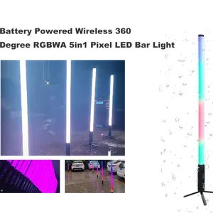 Wedding Party Concerts Battery Power RGBWA Pixel LED Tube Light