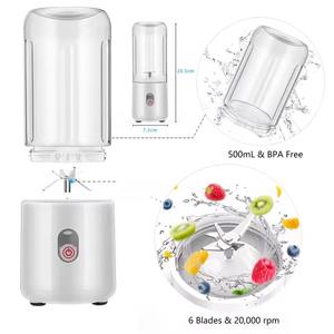 Licuadora Portátil Recargable de 400 ml, Mini Licuadora USB con 6 Cuchillas, para Smoothies y Frutas, Inalámbrica, para el Hogar - Product Image 5