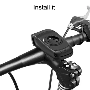 Étanche multifonctionnel vélo GPS ordinateur support LED phare ABS matériel tige Base équipement de cyclisme alimenté par batterie - Product Image 5
