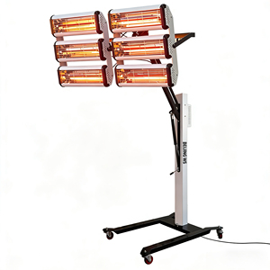 Lampada Riscaldante a Infrarossi Certificata CE a 3/6 Lampade per Essiccazione <span class=keywords><strong>Vernice</strong></span>, Attrezzatura per Cabina di Verniciatura e Riparazione Carrozzeria Auto - Product Image 3