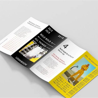Manuel d'entreprise personnalisé pour employés, brochure pliée, dépliants à trois volets, pages couleur CMYK, impression professionnelle sur papier