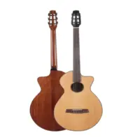 プロモーションギター楽器ペダルエフェクトを購入無料サンプルヘッドレスミニベースクラシックPrsスタイルエレキギター