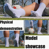 Chaussettes de football antidérapantes et amortissantes pour hommes Glacier, chaussettes de football à compression noires pour hommes, chaussettes de football pour l'entraînement en équipe