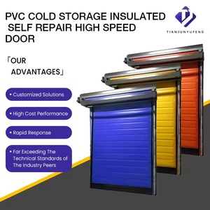 Portes de chambre froide à enroulement rapide en PVC isolé <span class=keywords><strong>pour</strong></span> entrepôt frigorifique, à fermeture automatique, <span class=keywords><strong>pour</strong></span> usage industriel - Offre Spéciale - Product Image 2