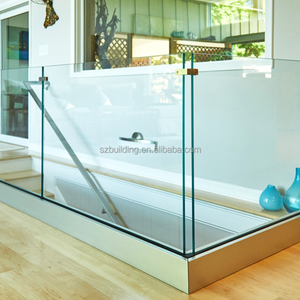 Barandilla de vidrio sin marco para cubierta, barandilla de balcón de fábrica, abrazadera de Base de barandilla de aluminio, valla de vidrio para exteriores, barandilla de vidrio, Canal U - Product Image 3