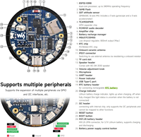 Carte de développement d'affichage rond Aismartlink WAVESHARE ESP32-S3 1.85 pouces 360*360, processeur double cœur LX7 32 bits