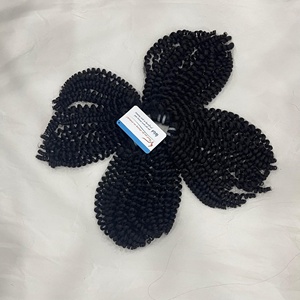 Top Tendance 14 Pouces Naturel Noir Vapeur Curl Extensions de Cheveux Humains Super Double Vague Dessinée Bundle Grand Stock Disponible Maintenant - Product Image 3