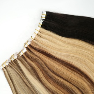 Extensiones de Cabello Humano Remy 100% al por Mayor con Cinta Adhesiva Invisible, Calidad 12A, Cabello Ruso de Doble Trama - Product Image 5