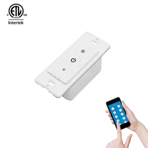 FCC ETL certified Smartlife Wall Dimmer Voice control ESP8266 WIFI Triac 0-10V Smart Dimmer Switch