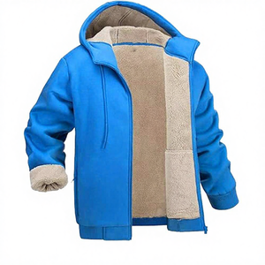 Veste Softshell à Capuche Fermeture Éclair pour Homme, Mode Hiver 2026, Chaude, Imperméable, Coupe-Vent, Sherpa - Product Image 4