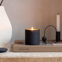AIKUN Bougie Parfumée en Céramique Moderne avec Couvercle, Qualité Supérieure, Ensemble Boîte de Bougies d'Arôme Réutilisables