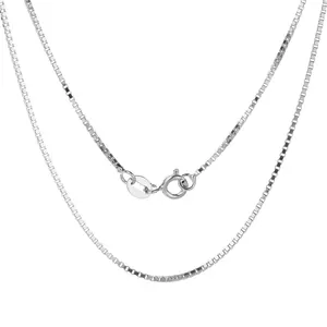 925 Silver Chain Wholesale 925 Sterling Silver Trendy Pendant Necklace Cuban Cross Snake Singapore Box Link Chain For Women 2022 Custom Jewelry