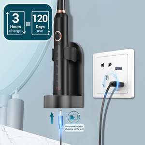 Cepillo de Dientes Eléctrico Sónico para Adultos Vibrosonic con 8 Cabezales de Cepillo, Cepillo de Dientes Eléctrico con 5 Modos, Dropshipping - Product Image 5