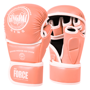 <span class=keywords><strong>Gants</strong></span> de <span class=keywords><strong>MMA</strong></span> professionnels en cuir demi-doigts pour hommes et femmes - Épaissis, pour l'entraînement Sanda, Karaté, Muay Thai, extérieur, imperméables et extensibles - Product Image 4