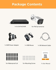 Système de caméra de sécurité PoE 16 canaux 4K avec disque dur 4 To, double éclairage intelligent, audio bidirectionnel et IA VCA pour la <span class=keywords><strong>surveillance</strong></span> extérieure - Product Image 2