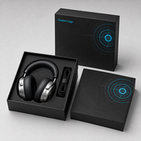 Caja de Embalaje para Auriculares al por Mayor, Caja de Regalo Magnética de Cartón Rígido Plegable Personalizada con Inserto de Espuma para Electrónica de Consumo